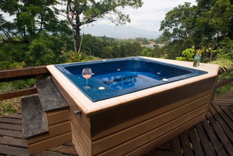 Hot Tub Deck Construction