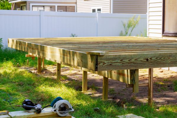 Elevated Deck Installation in Concord